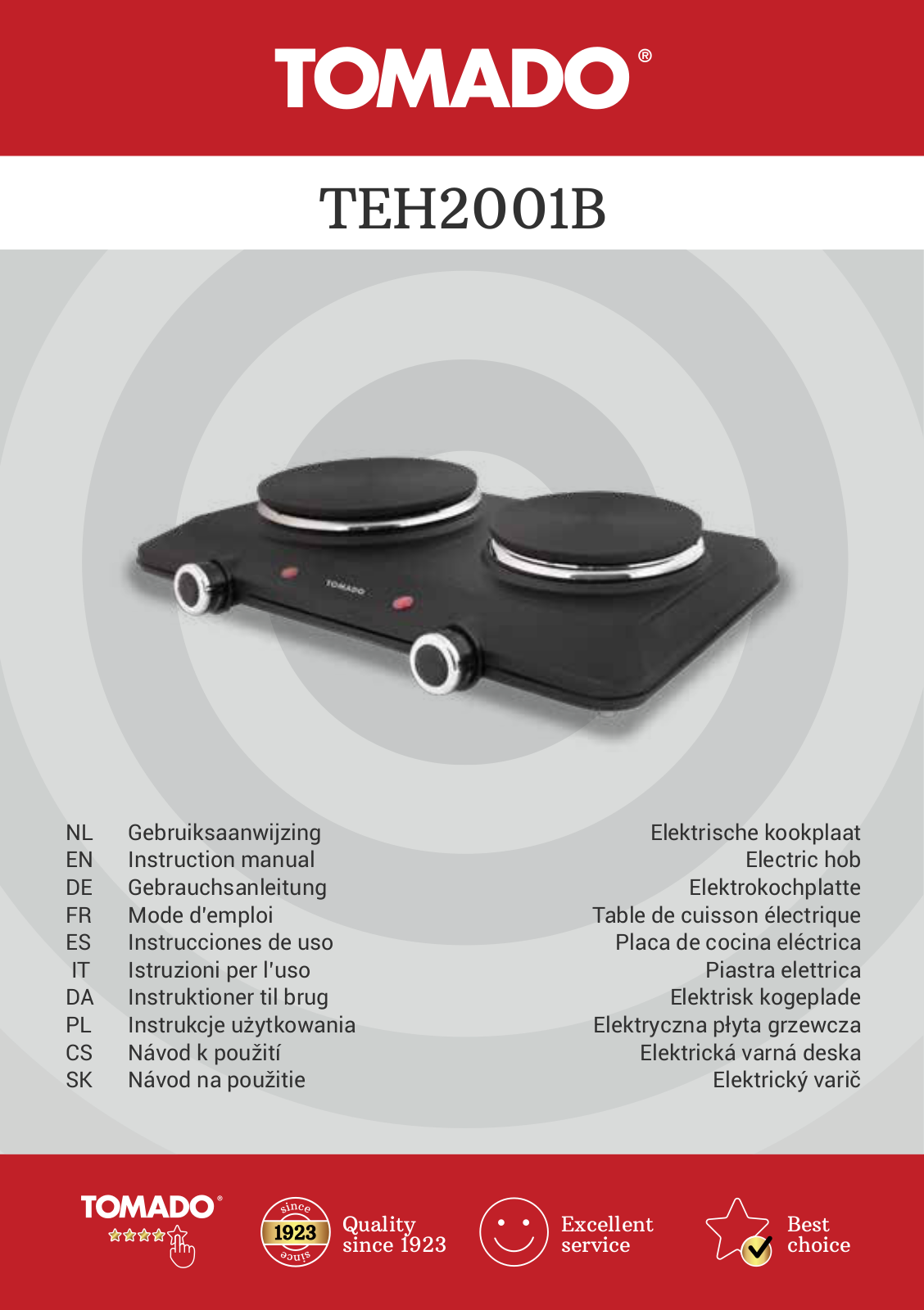 Tomado TEH2001B User guide - ManualMachine.com