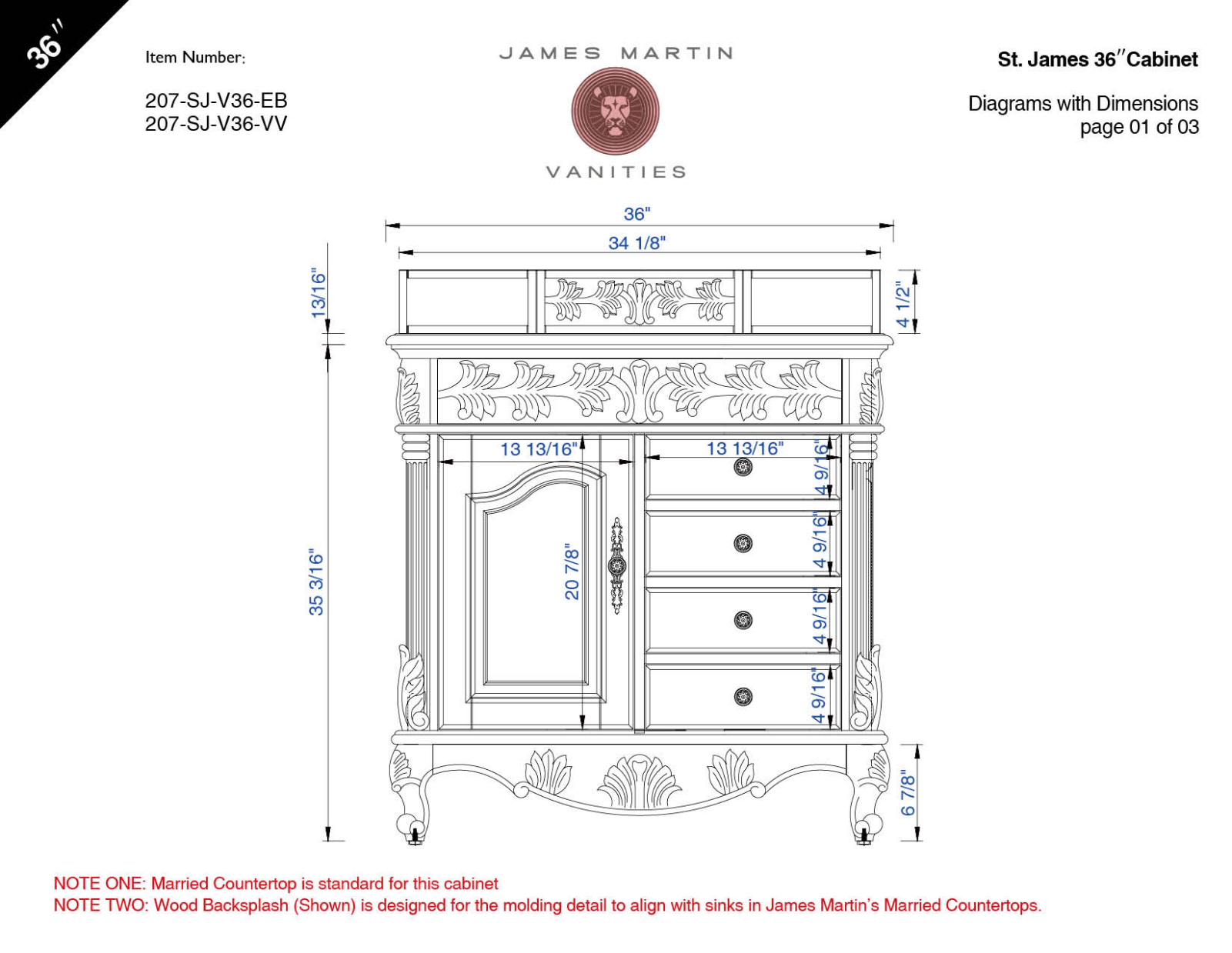 James Martin 207SJV36EB Diagram