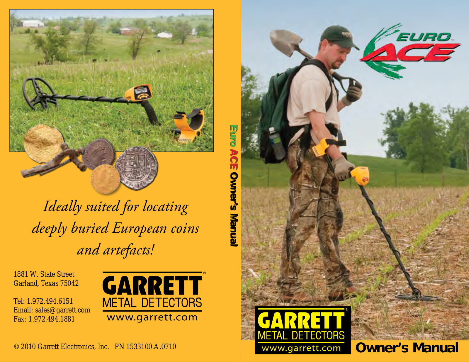 Garrett EURO ACE User guide