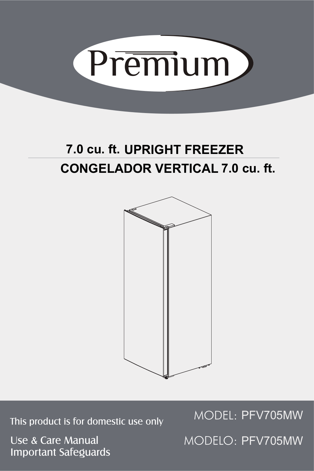 Premium PFV705MW User Manual