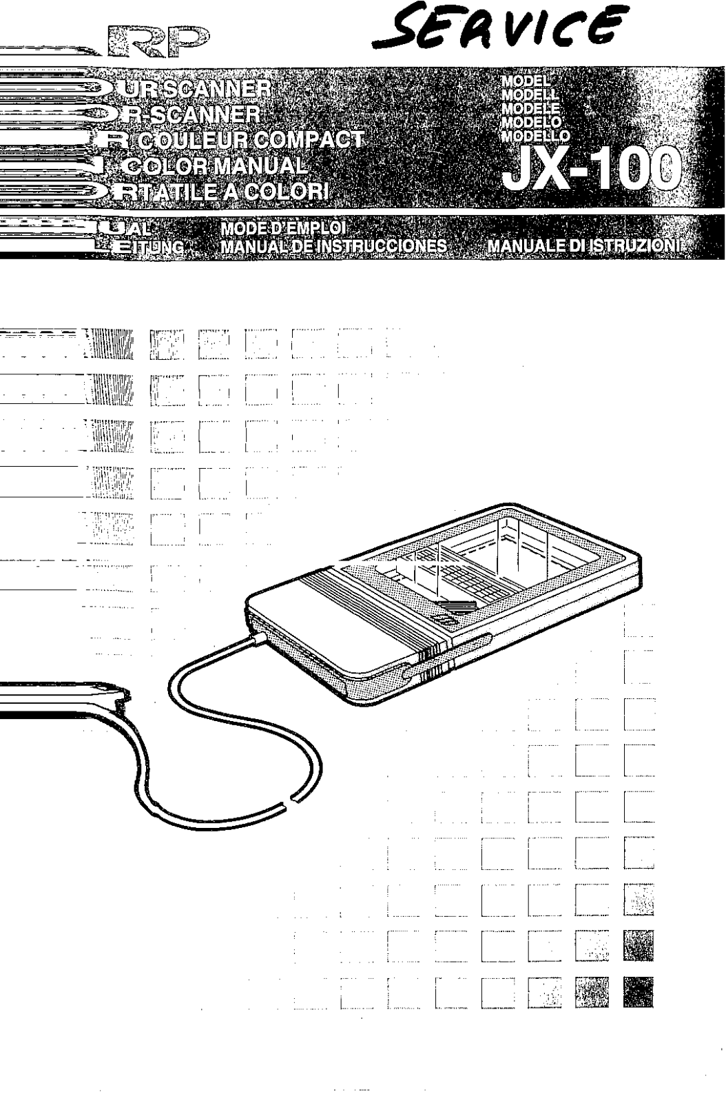 Sharp JX-100 Operating Manual