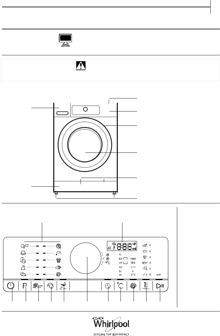 WHIRLPOOL FSCR80415 Daily Reference Guide