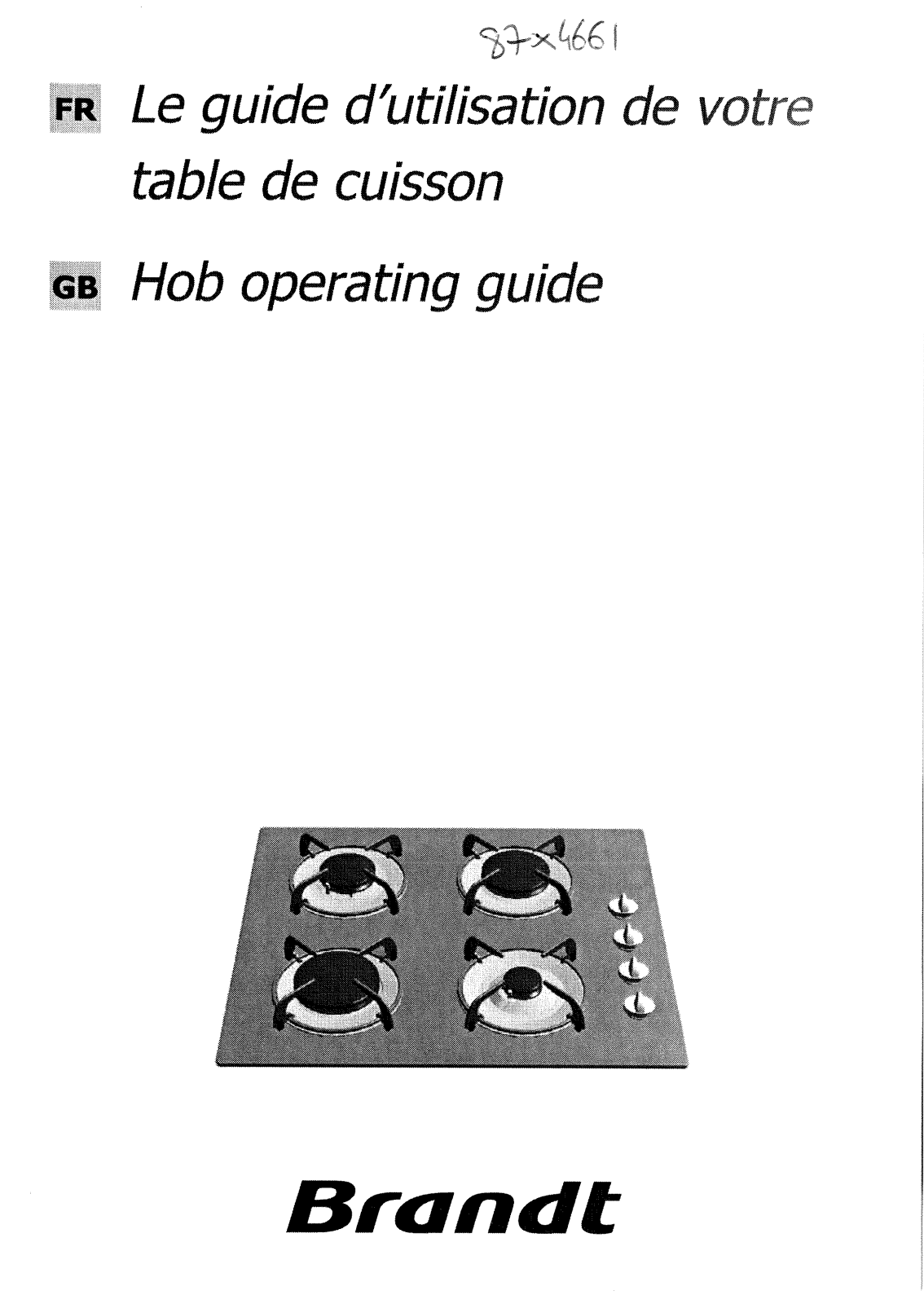 BRANDT TG211, TG613 User Manual