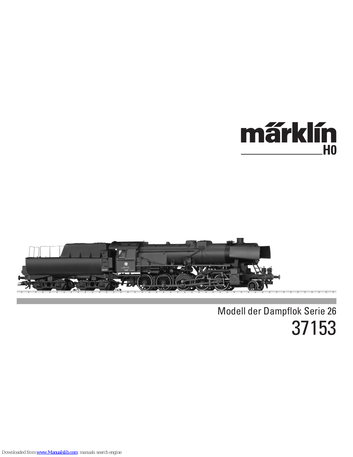 marklin 37153 Instruction Manual