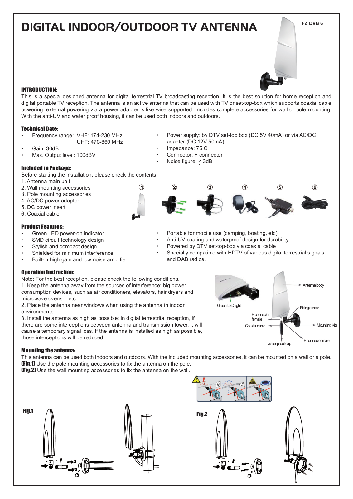 Transmedia FZ DVB 6 Quick Start Manual