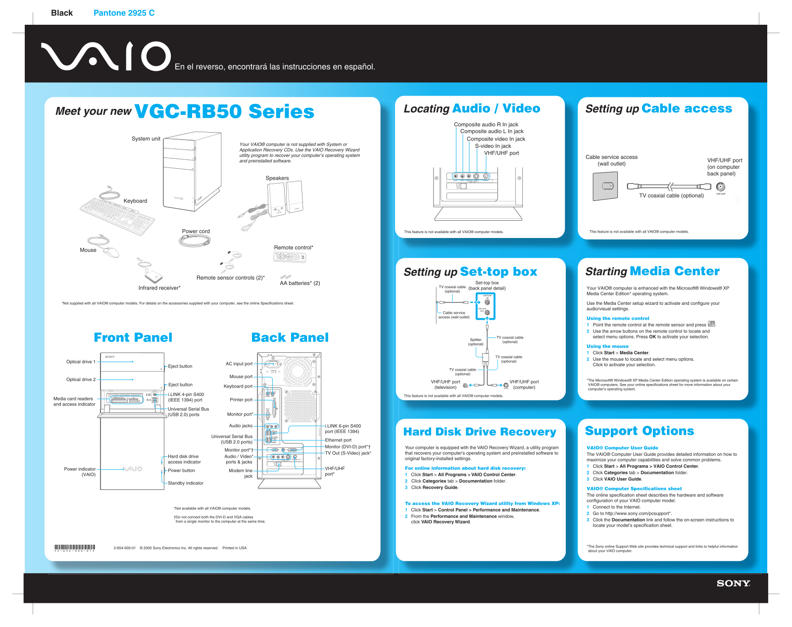 Sony VGC-RB52 Welcome Mat