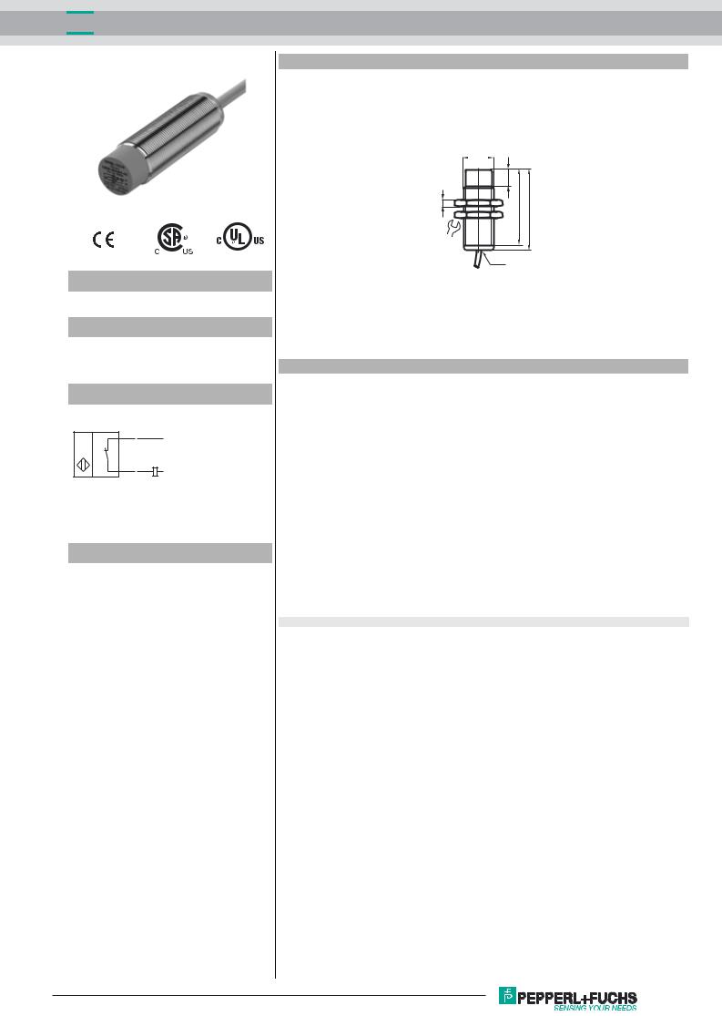 Pepperl Fuchs NCN12-18GM50-Z5 Data Sheet