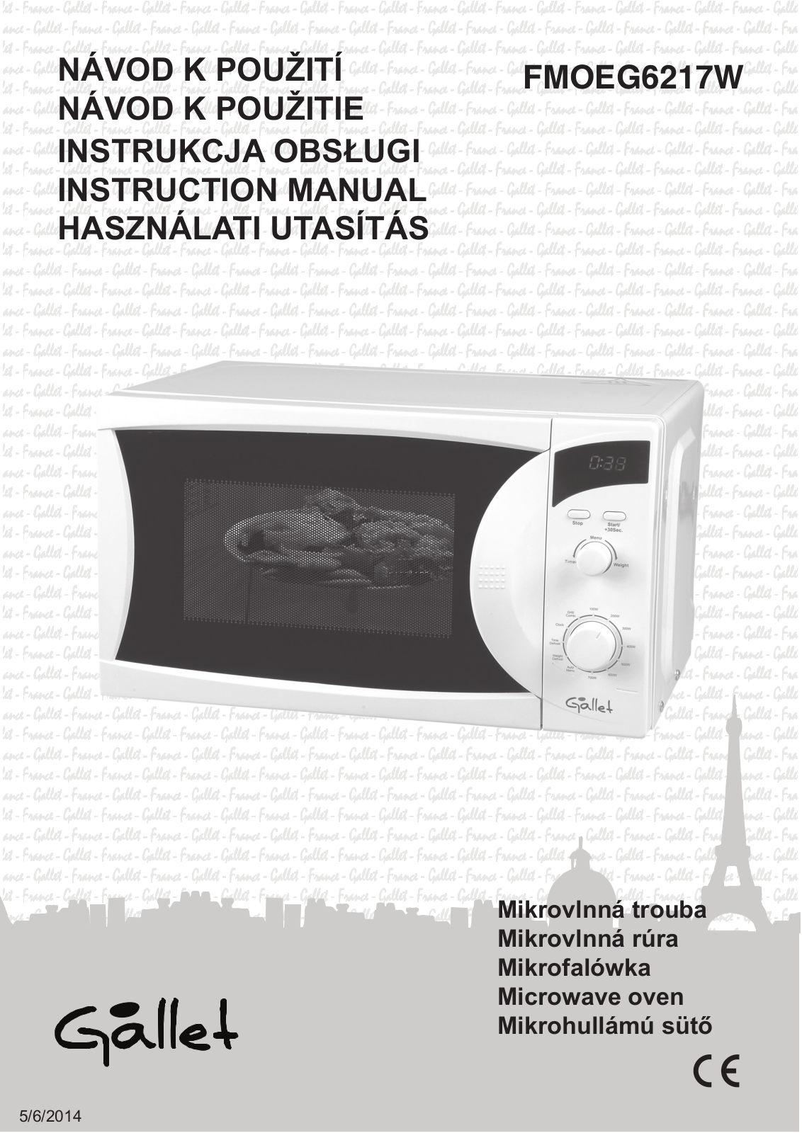 Gallet FMOEG 6217W User Manual