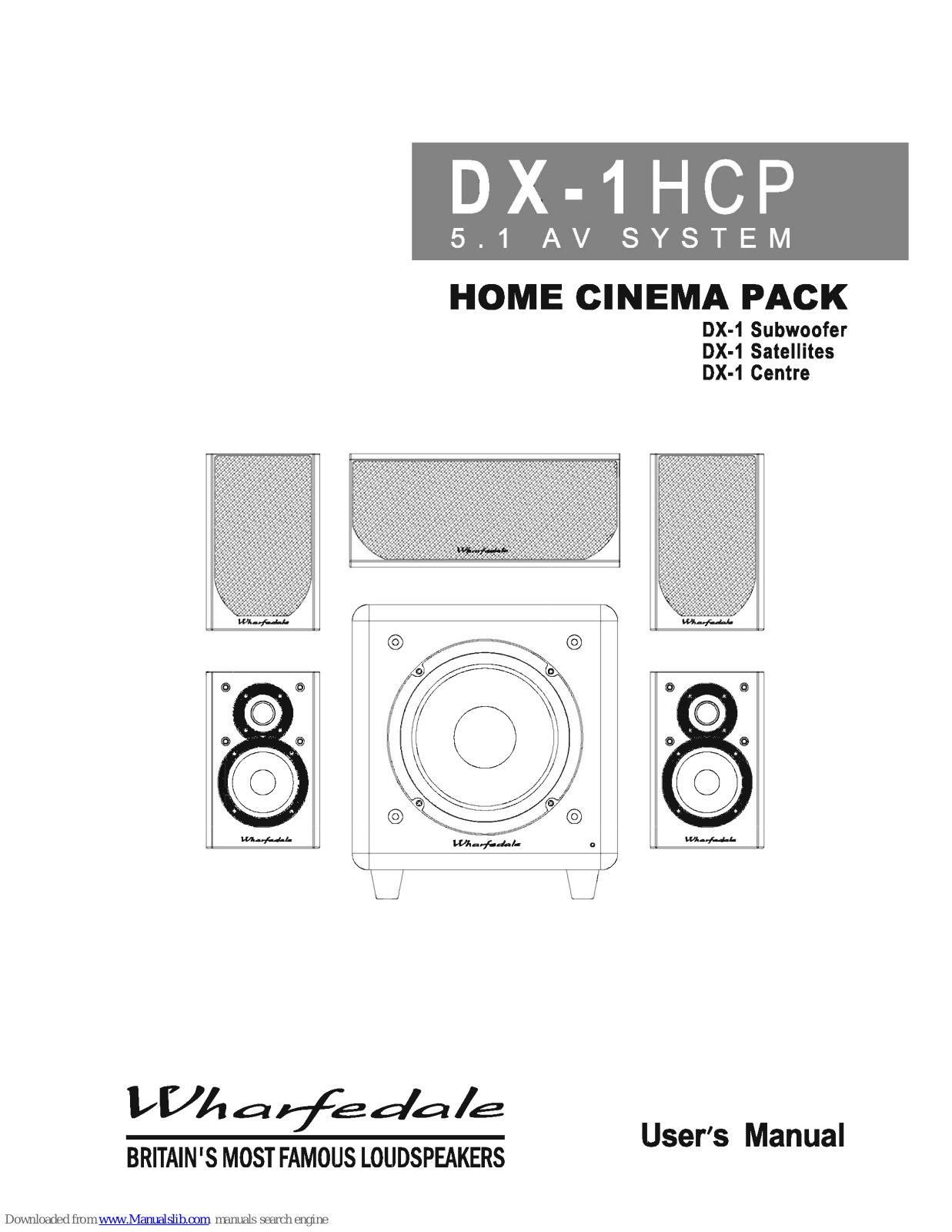 Wharfedale Pro DX-1HCP User Manual