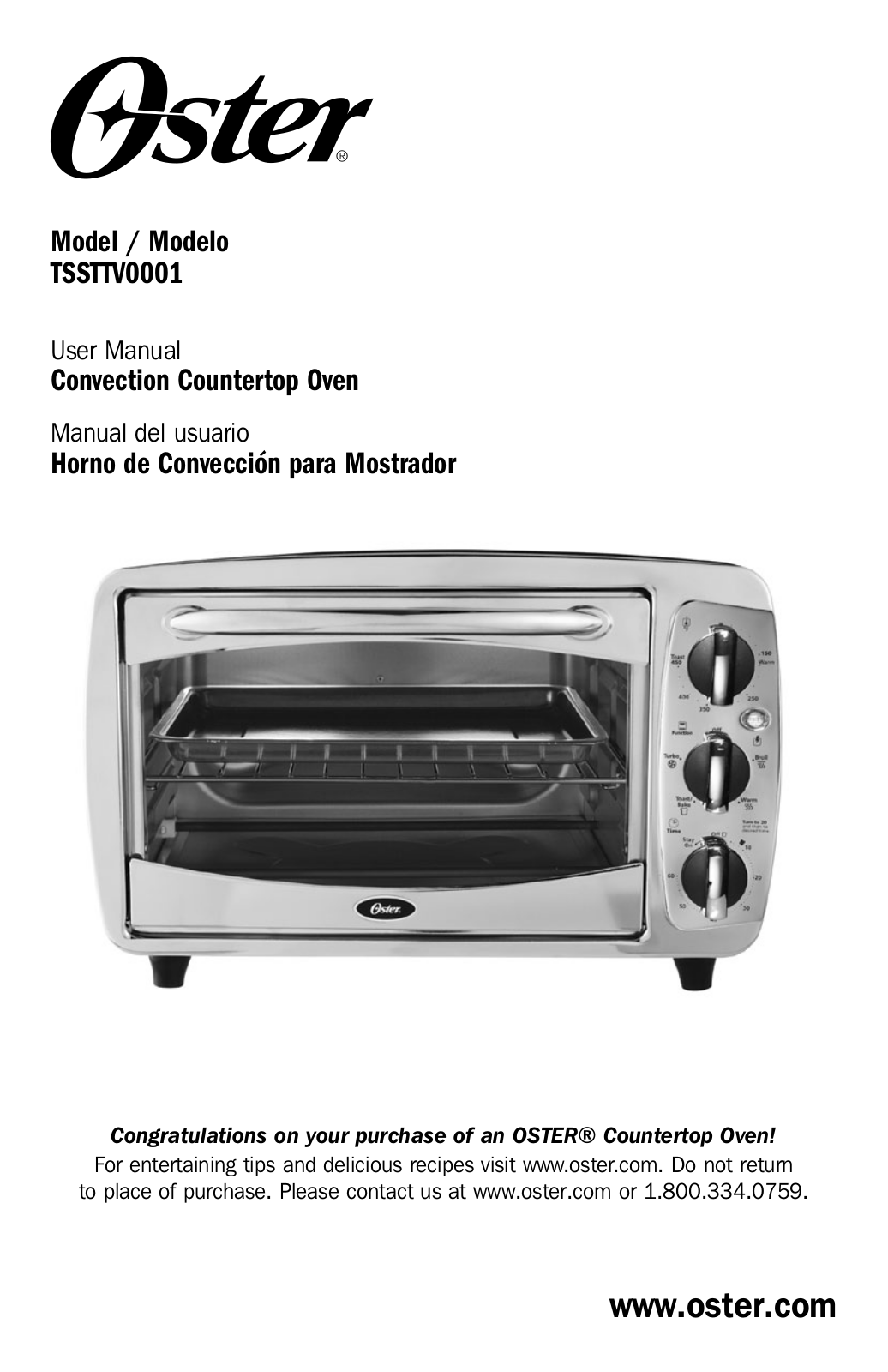 Oster TSSTTV0001 User Manual