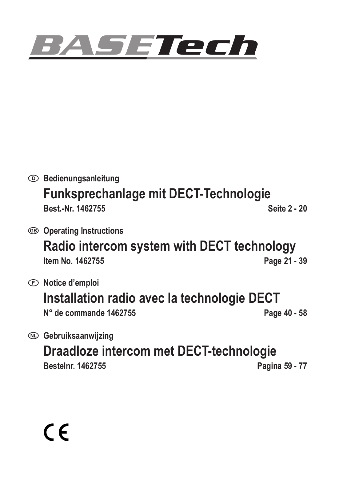 Basetech 1462755 User guide