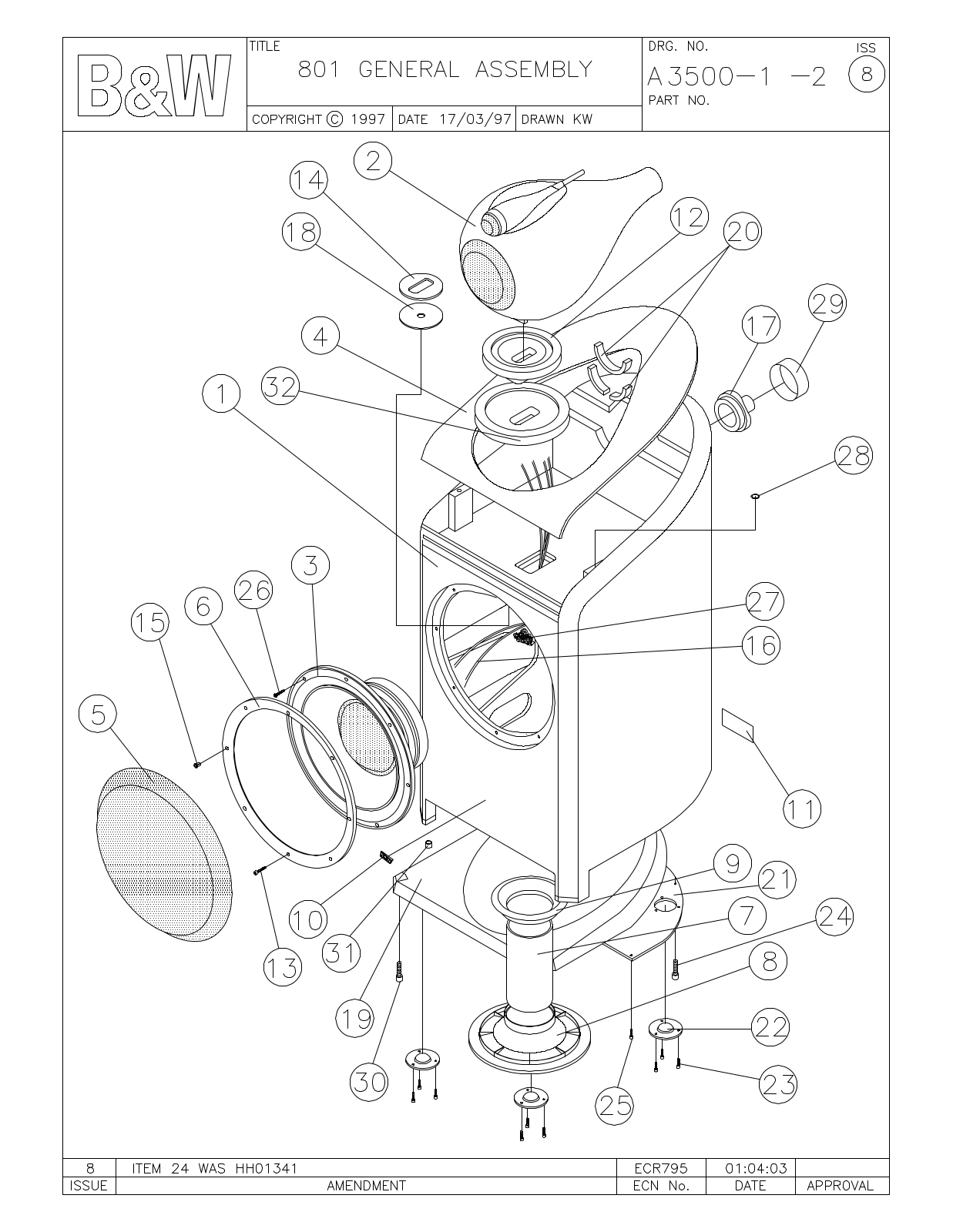 Bowers and Wilkins N-801 Service manual