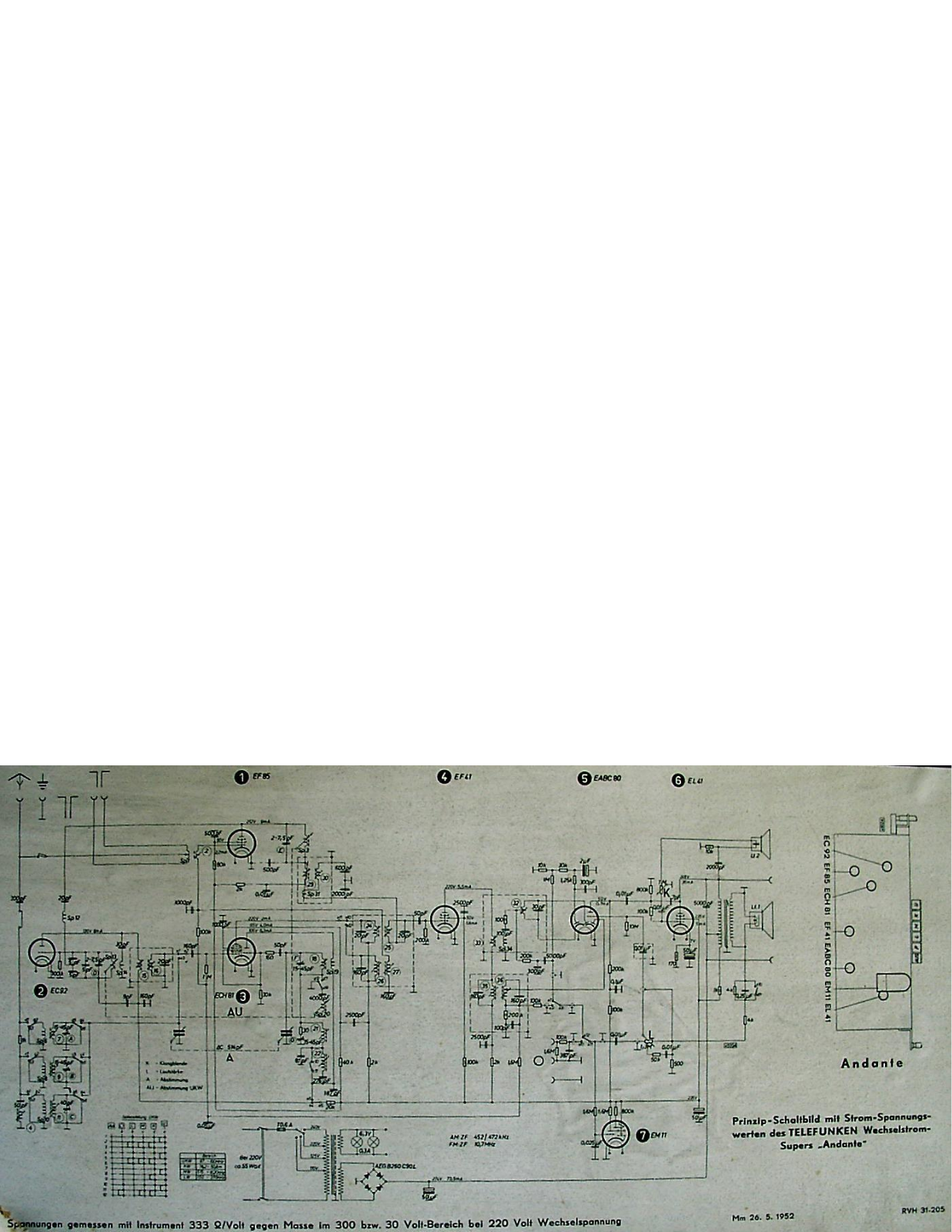 Telefunken Andante Schematic - ManualMachine.com