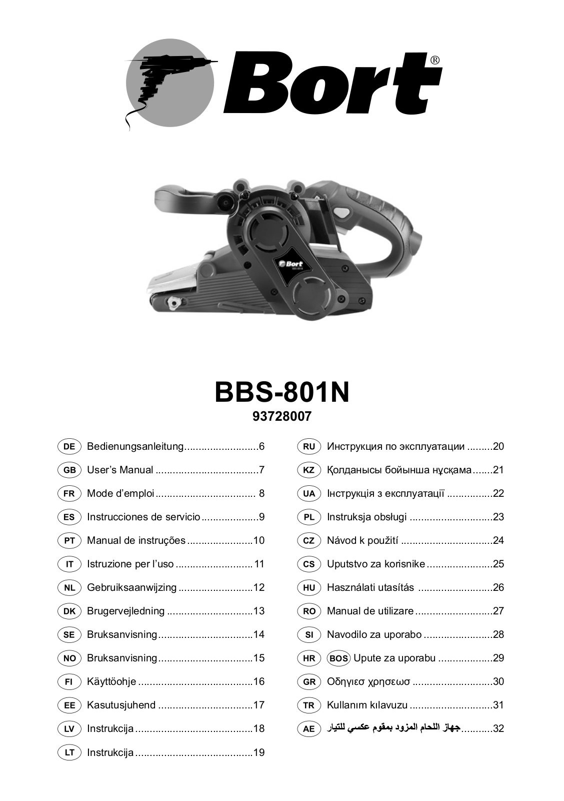 Bort BBS-801N User Manual