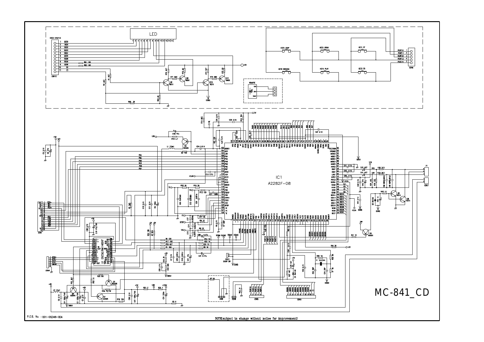 Lenoxx MC-841 Schematic