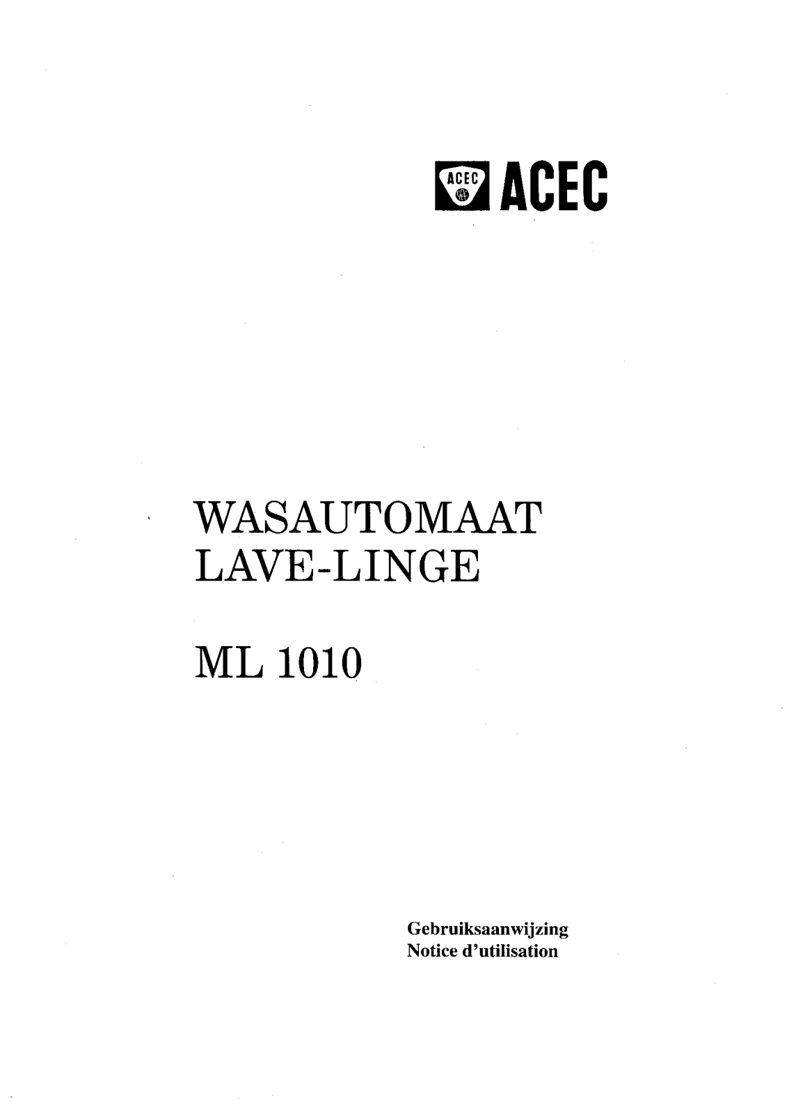 ACEC ML1010 User Manual