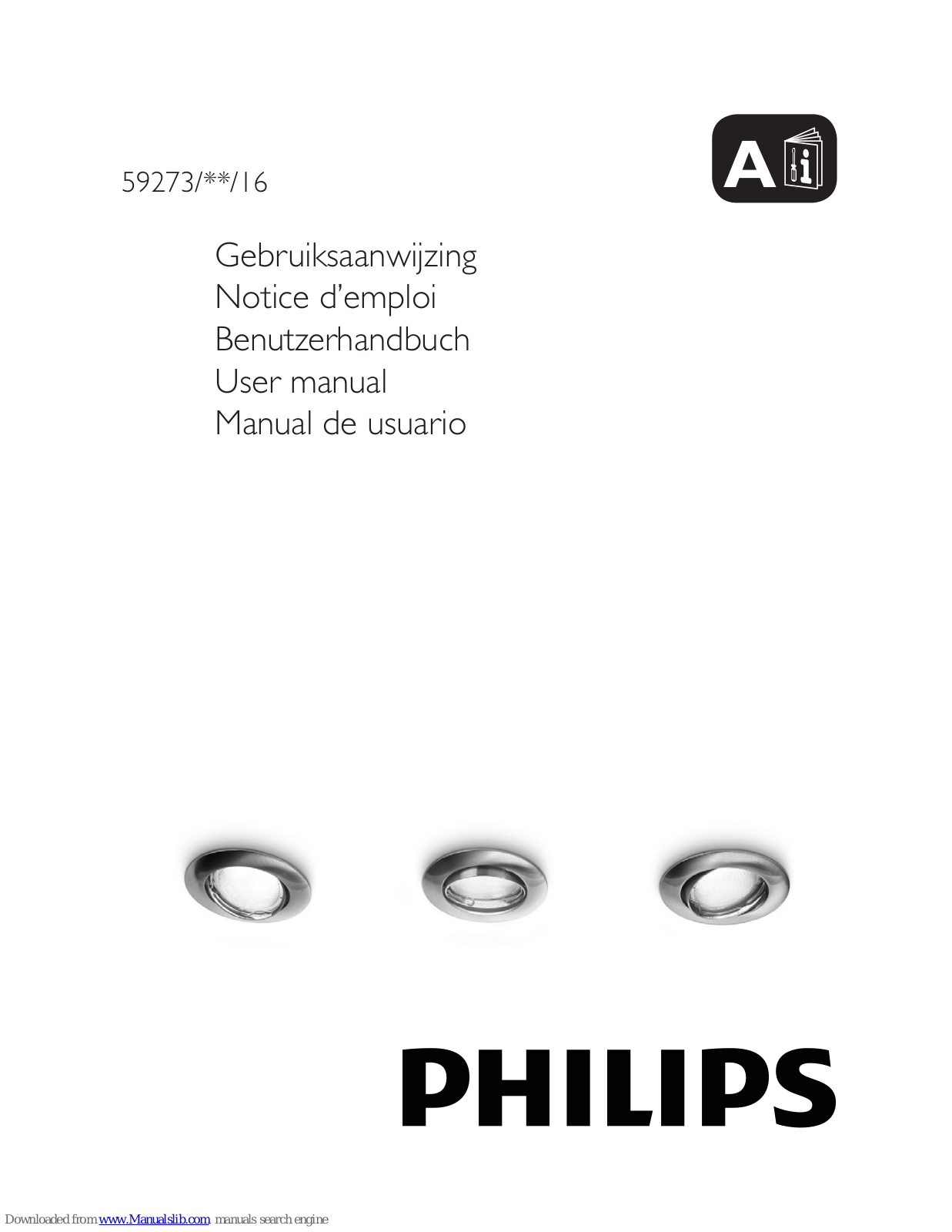 Philips 59273-17-16, 59273-31-16, 59273/**/16 User Manual