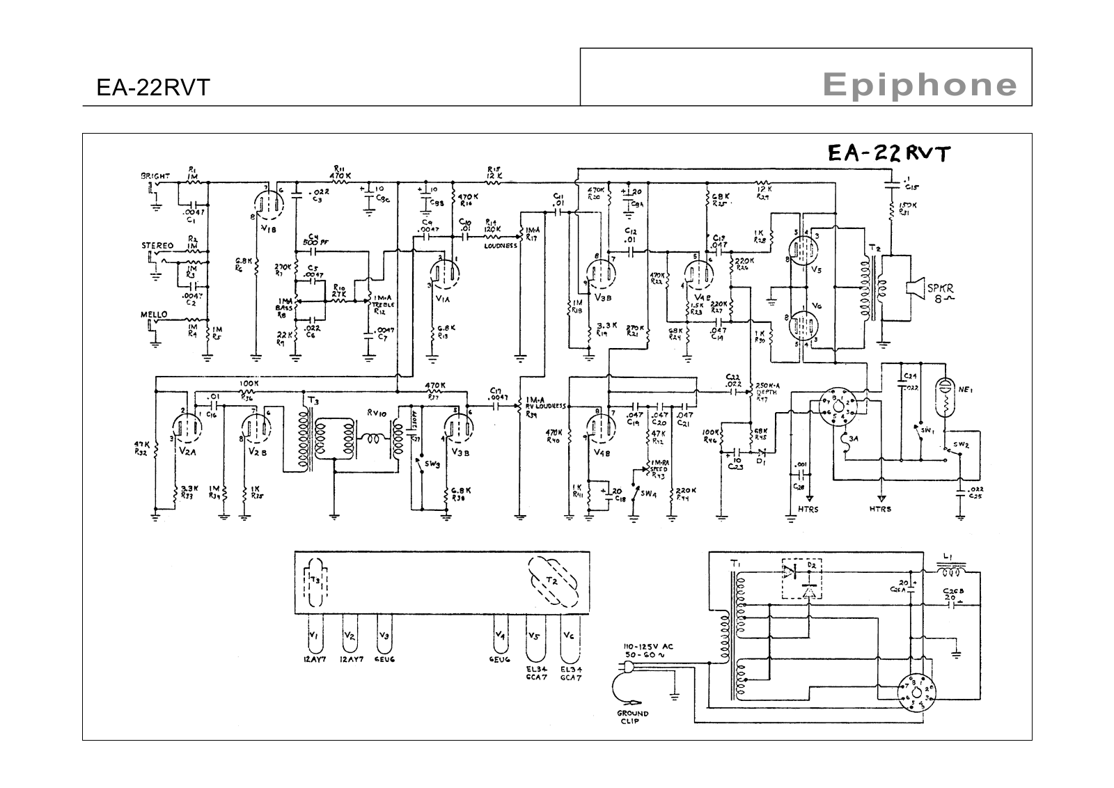 Gibson ea22rvt schematic