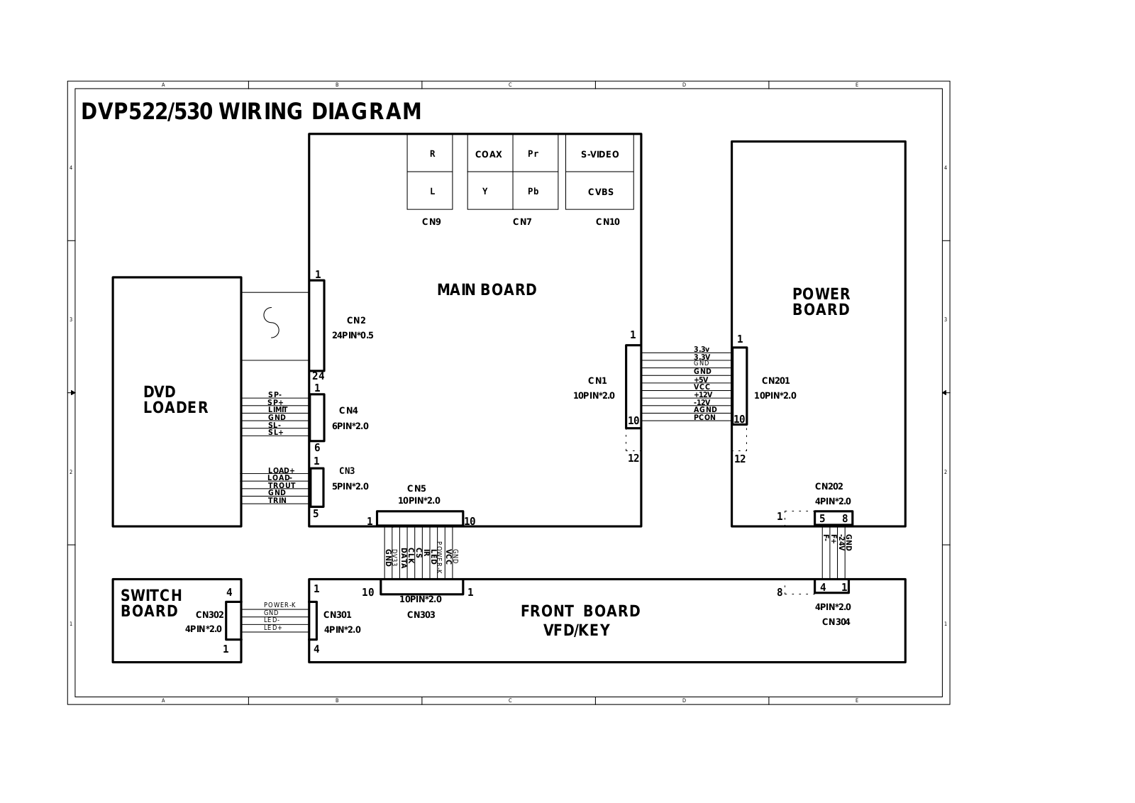 PHILIPS VP522-530 WIRING DIAGRAM