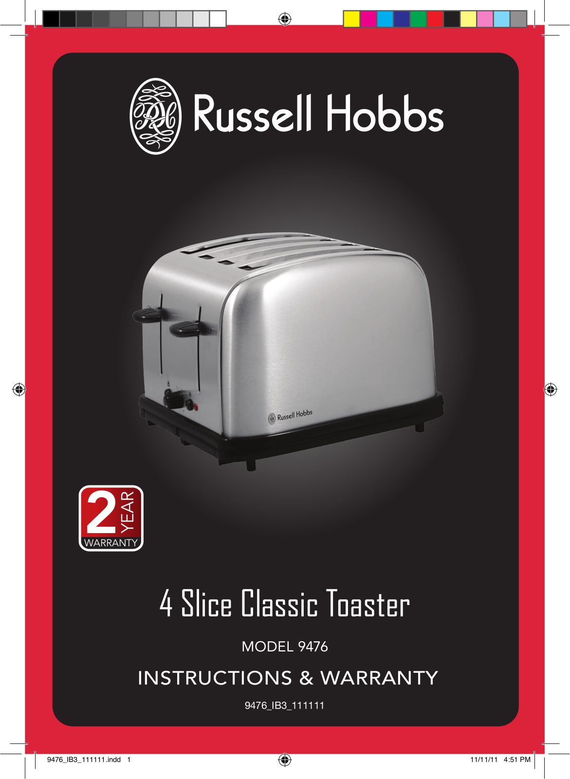 Russell hobbs 9476 User Manual