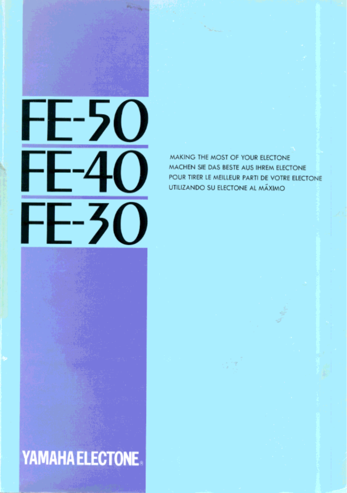Yamaha FE50, FE40, FE30 User Manual