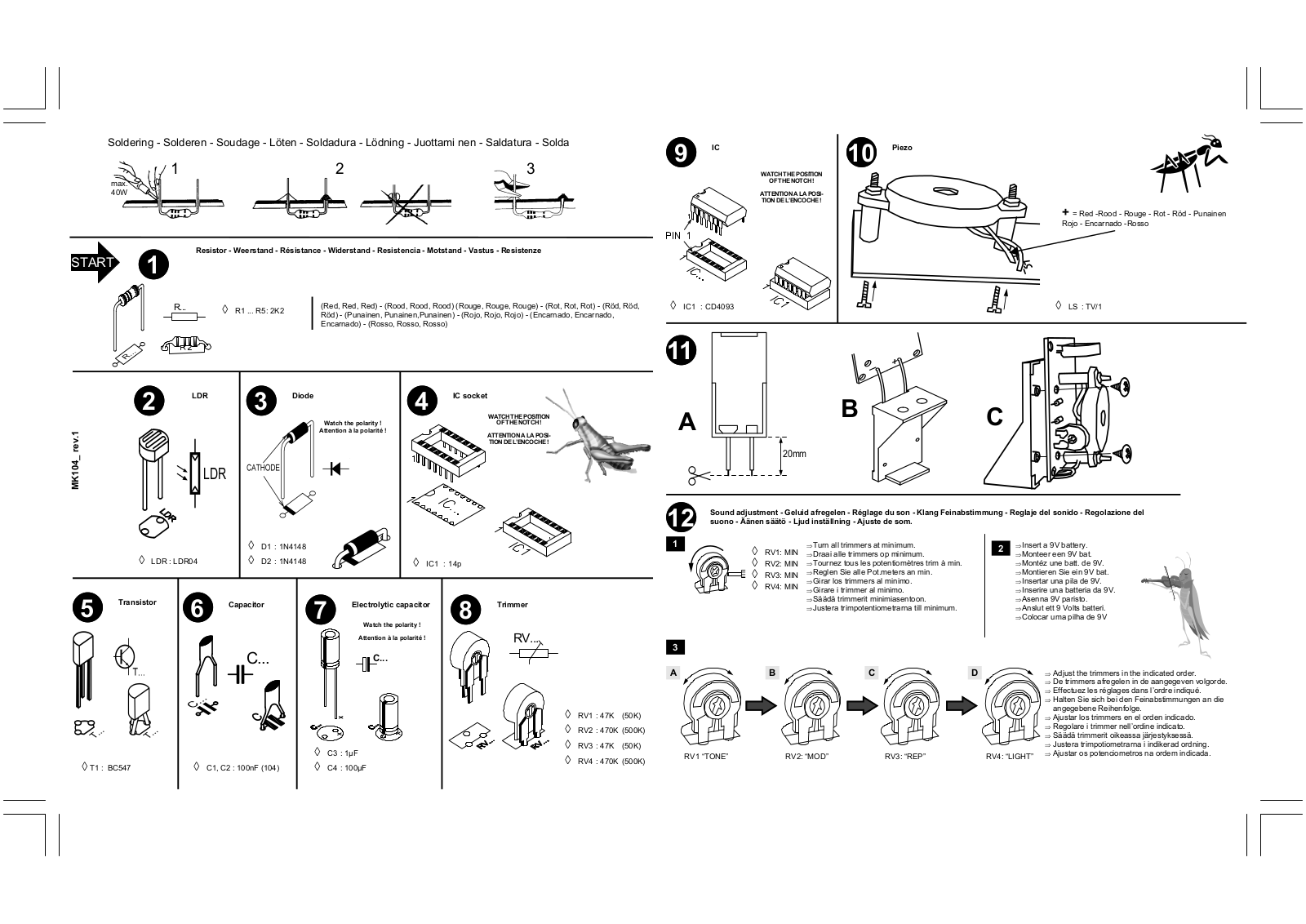 Velleman MK104 User guide