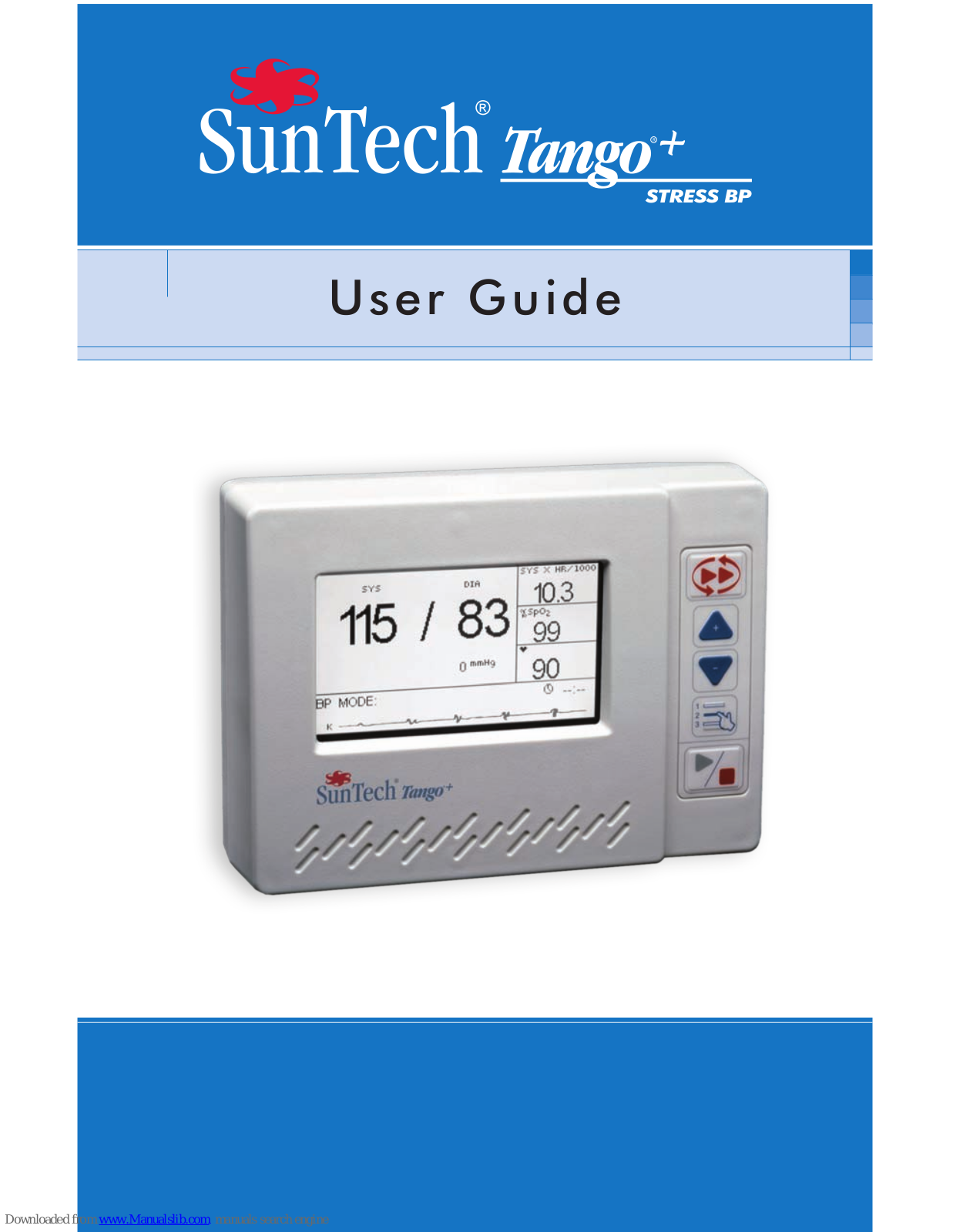 SunTech Tango+ Stress BP User Manual