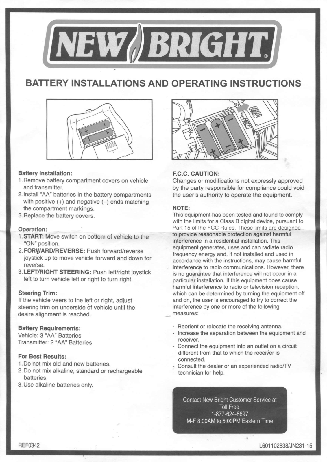 New Bright Co RF4MBP User Manual