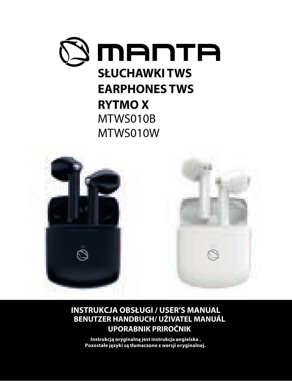 MANTA MTWS010B, MTWS010W User guide - ManualMachine.com