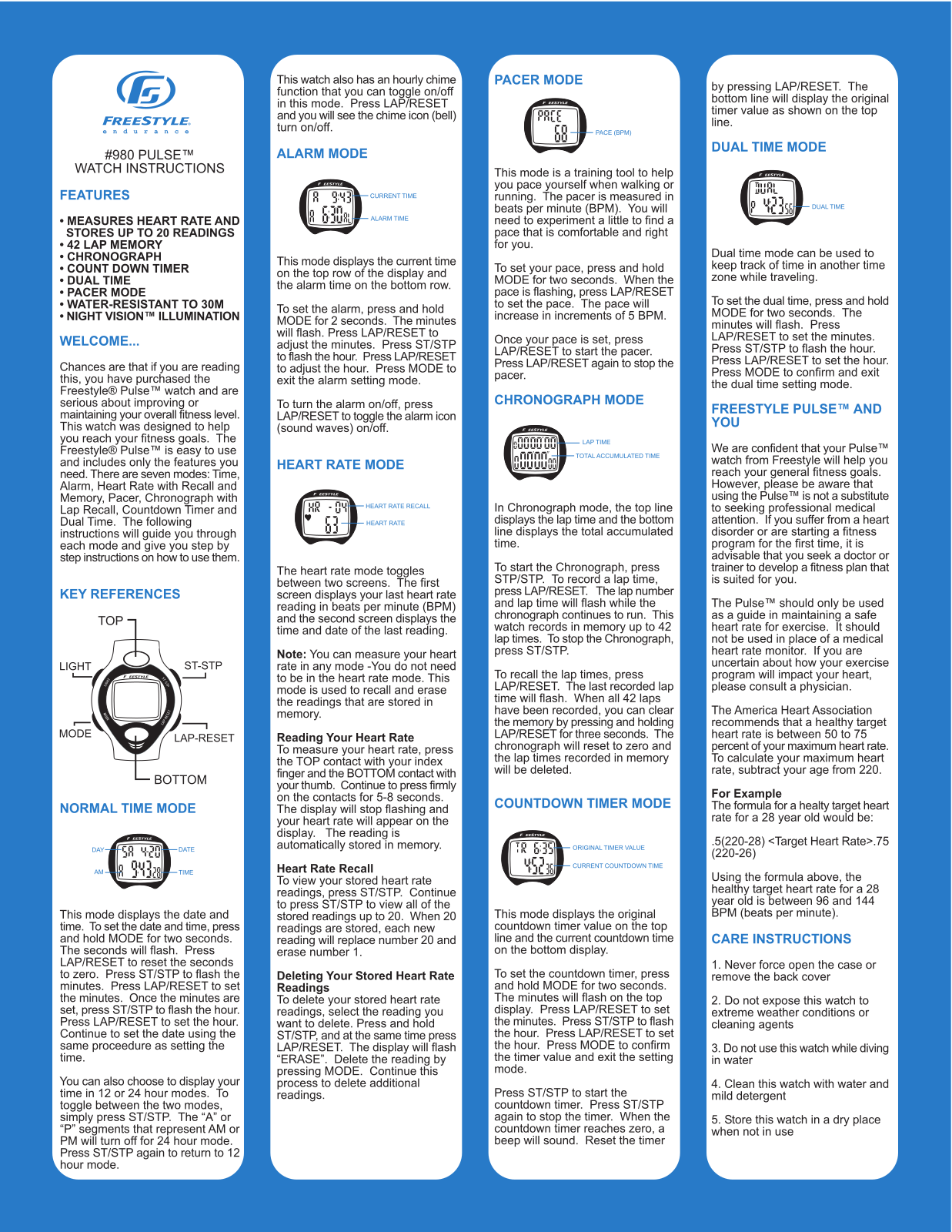 Freestyle 980 User Manual