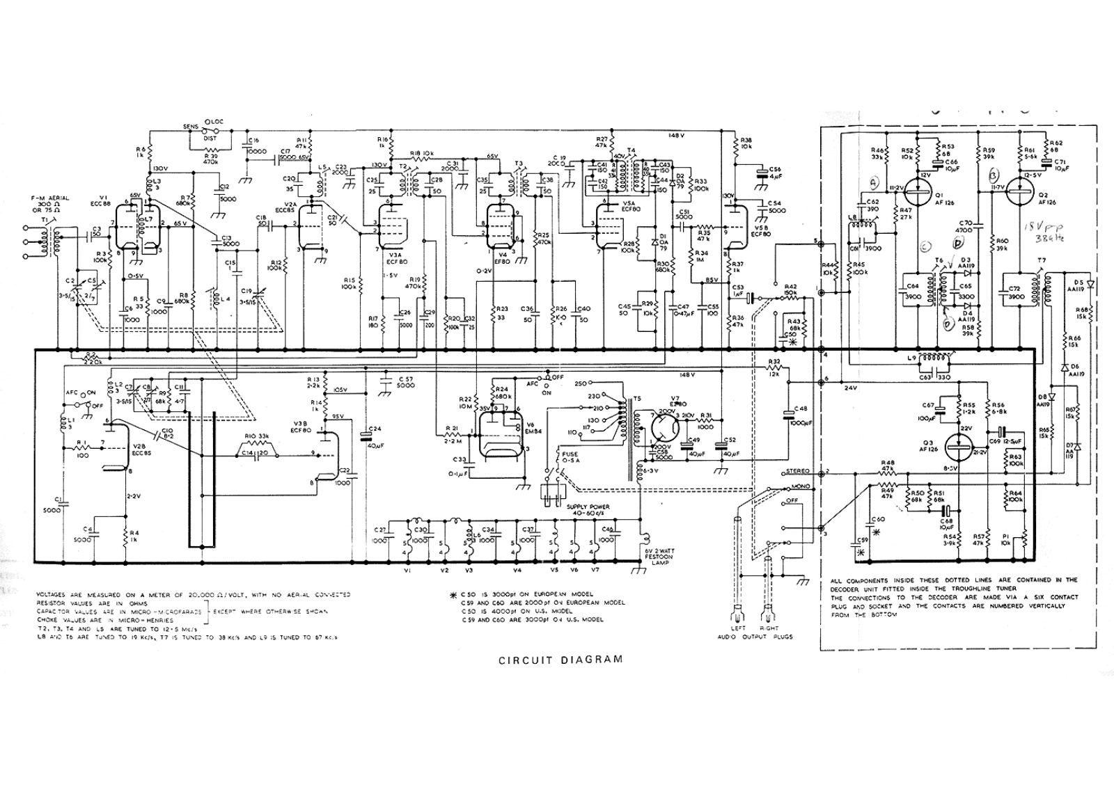 Leak Trough Line Stereo Schematic