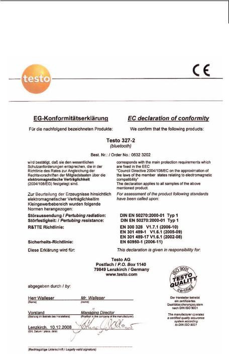 testo 327 User guide