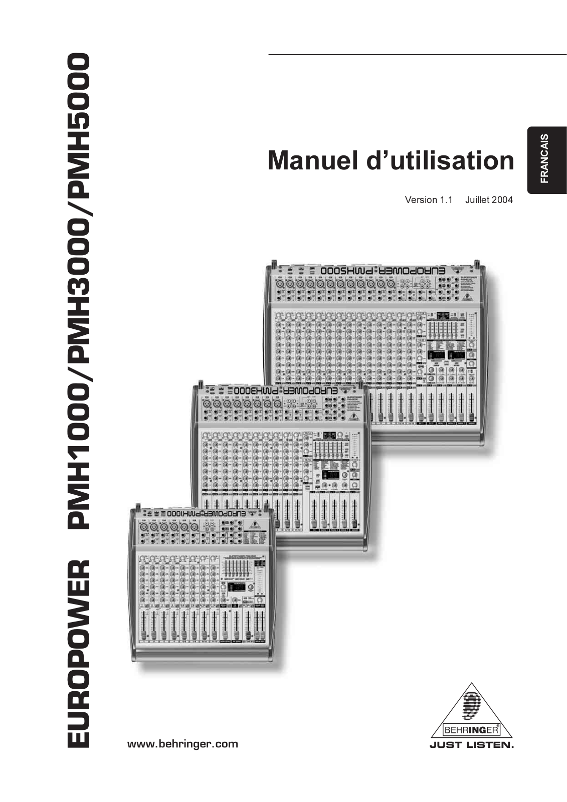 BEHRINGER PMH User Manual