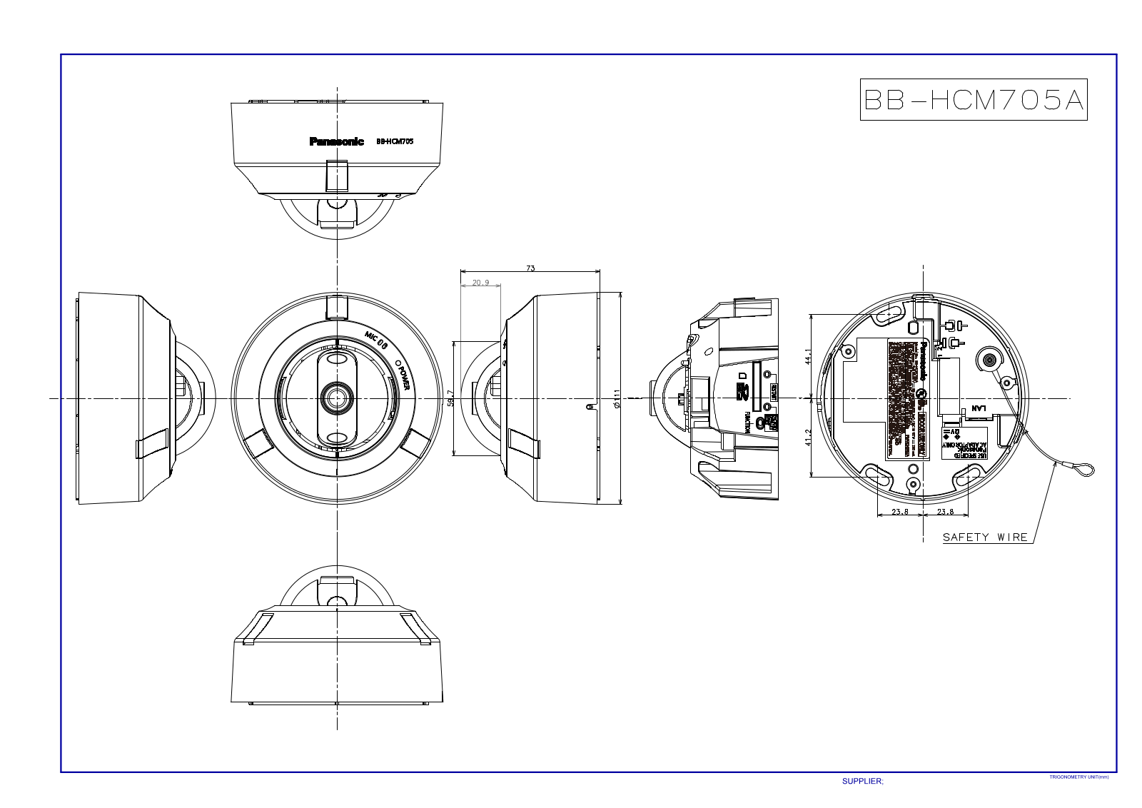 Panasonic bb-hcm705a Operation Manual