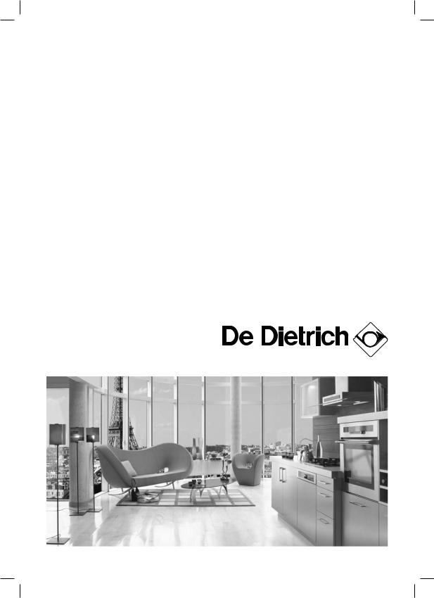 De dietrich DTI704X, DTI704V User and installation Manual