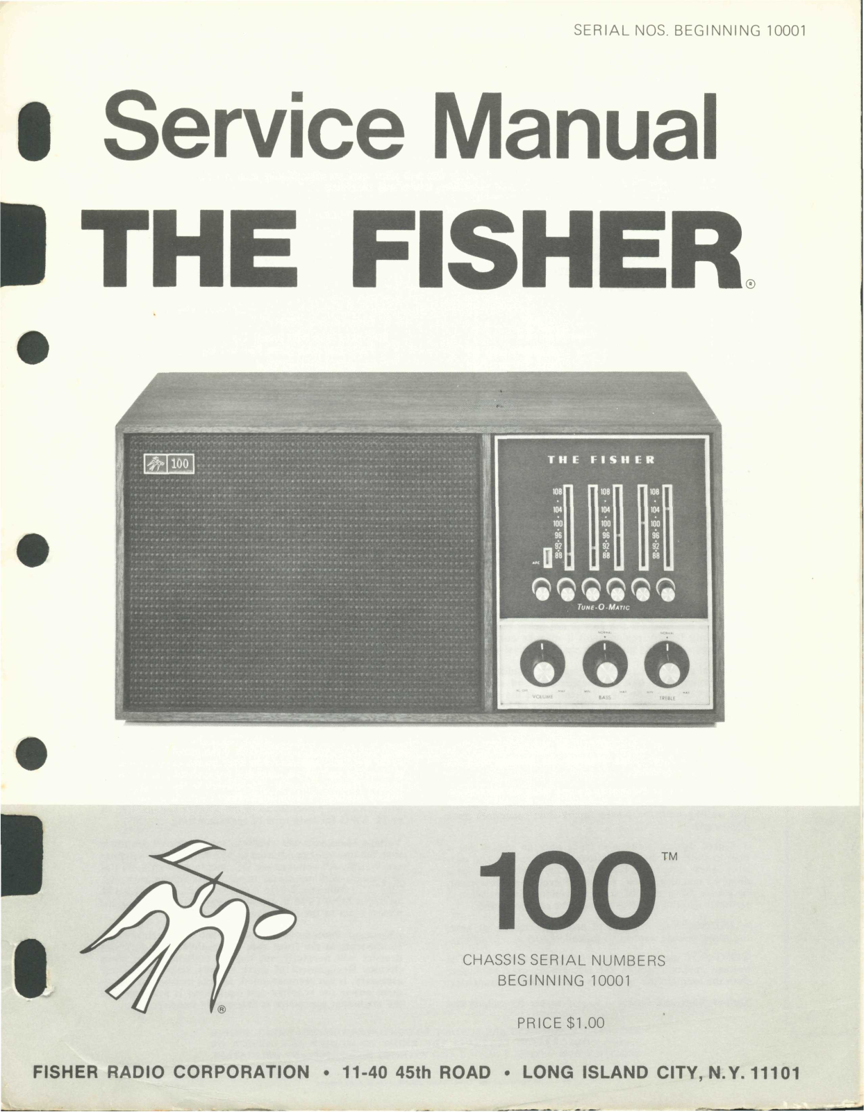 Fisher 100 Service Manual