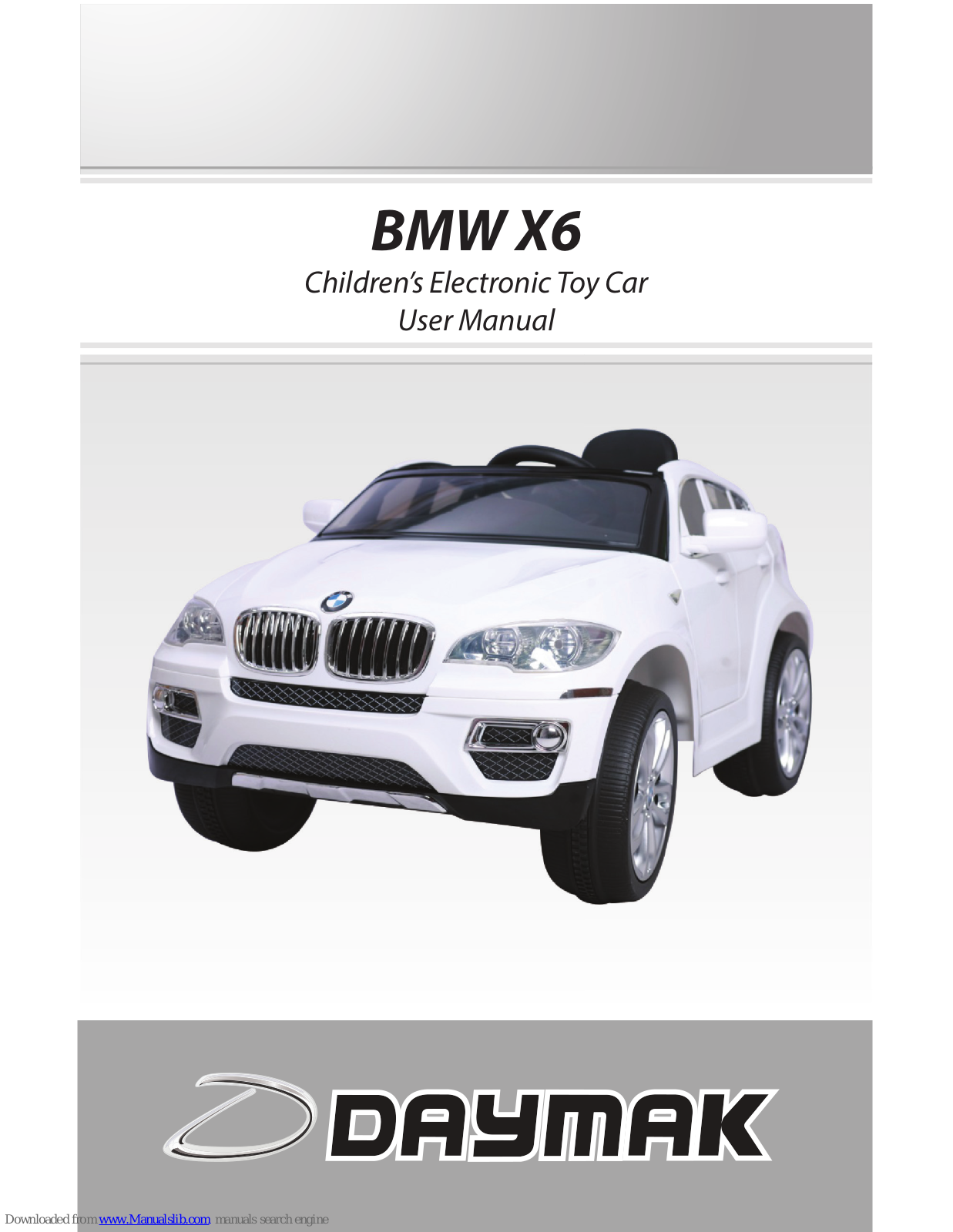 Daymak BMW X6 User Manual