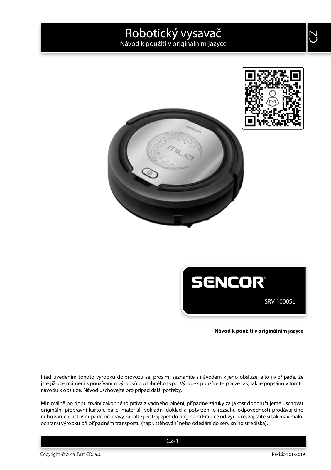 Sencor SRV1000SL User Manual