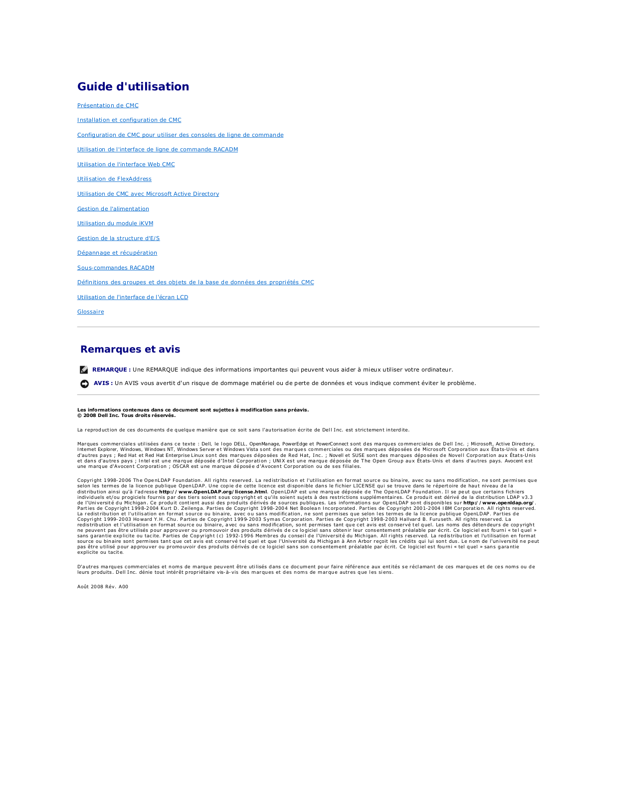 Dell Chassis Management Controller Version 1.2 Manual