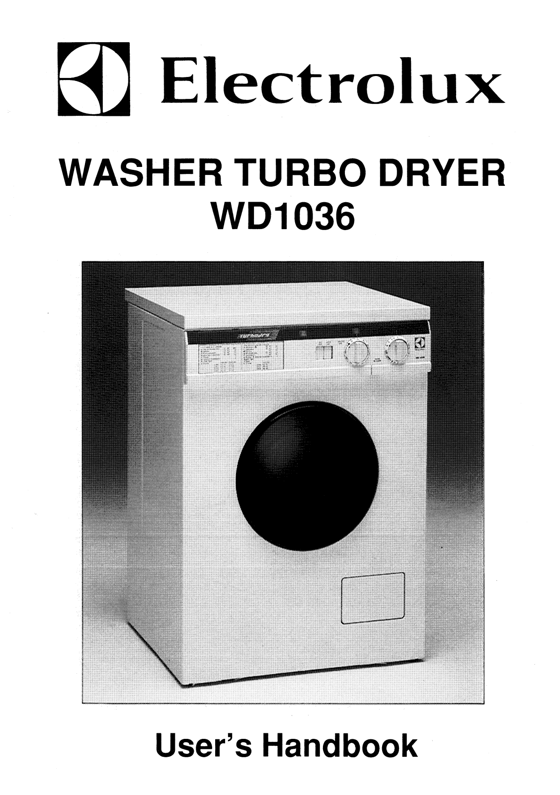 Electrolux WD1036 User Manual