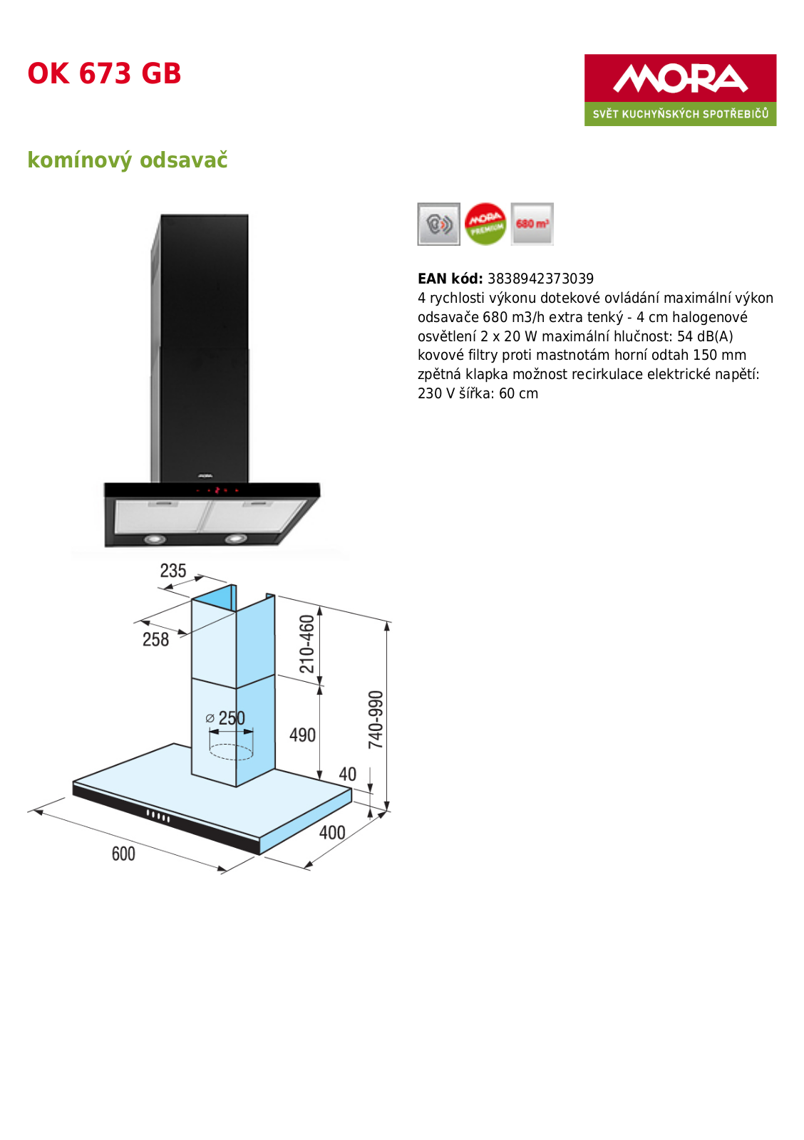 Mora OK 673 GB User Manual