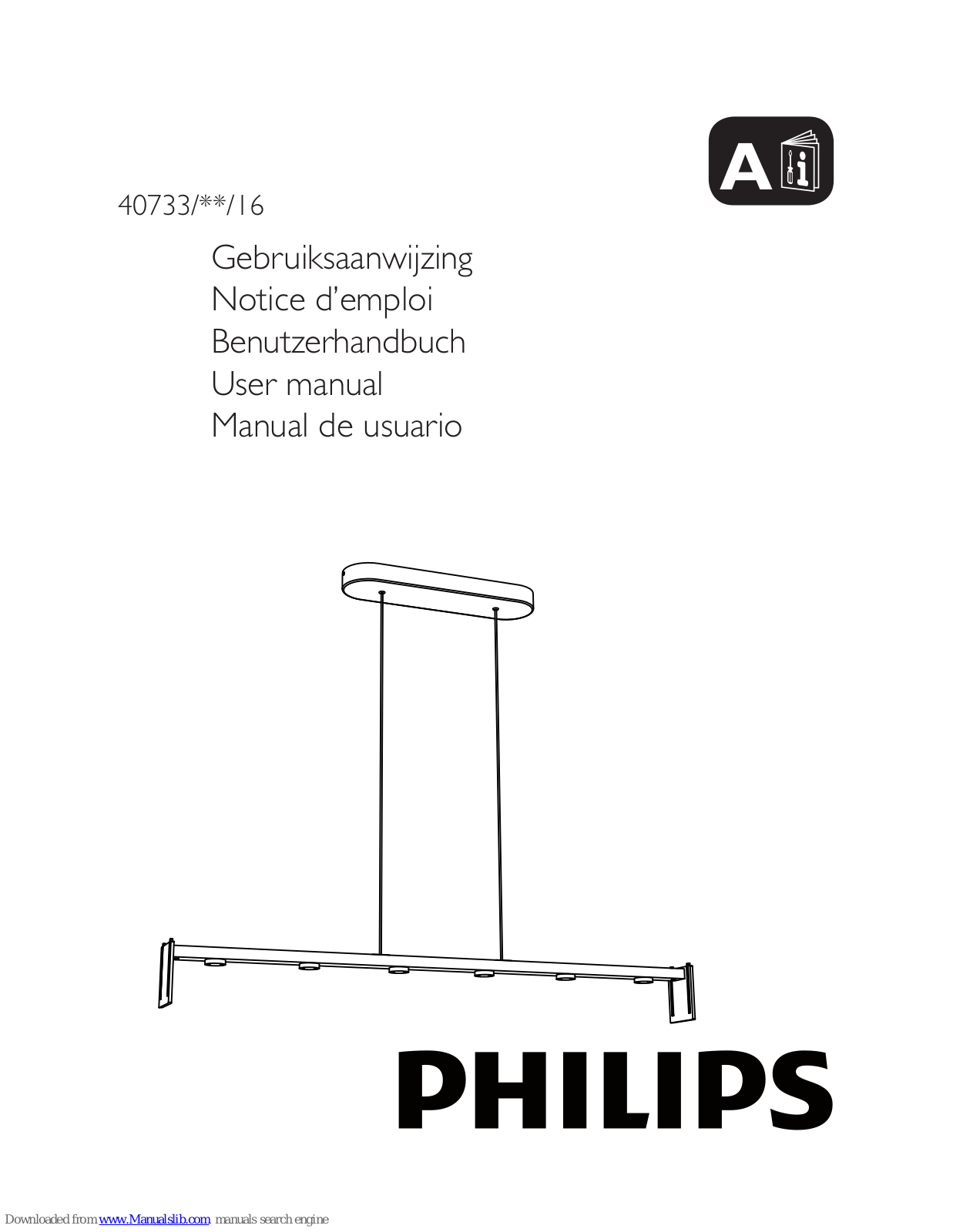 Philips 40733-48-16, 40733/**/16 User Manual