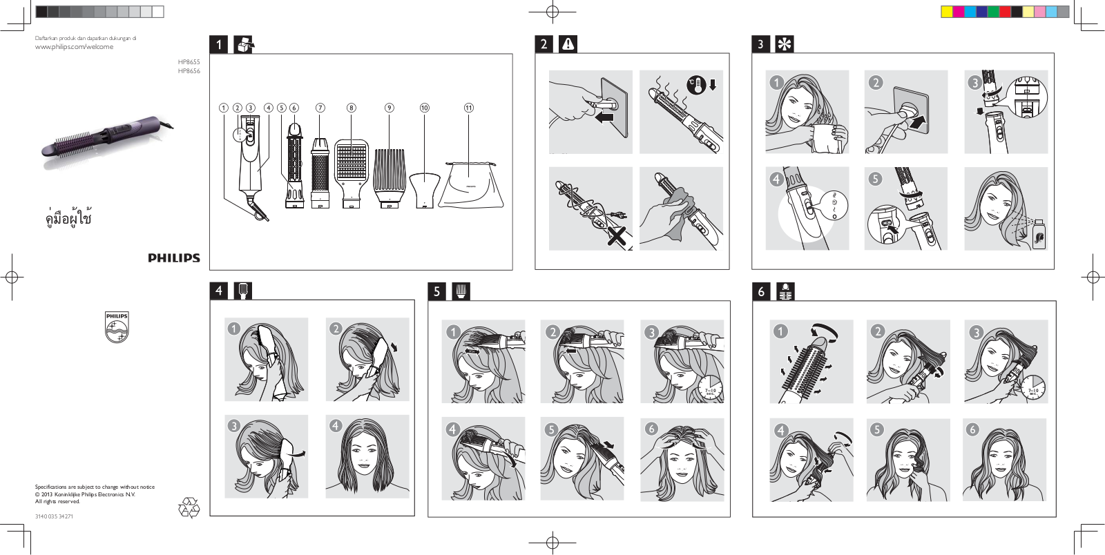 Philips HP8655, HP8656 Quick start guide