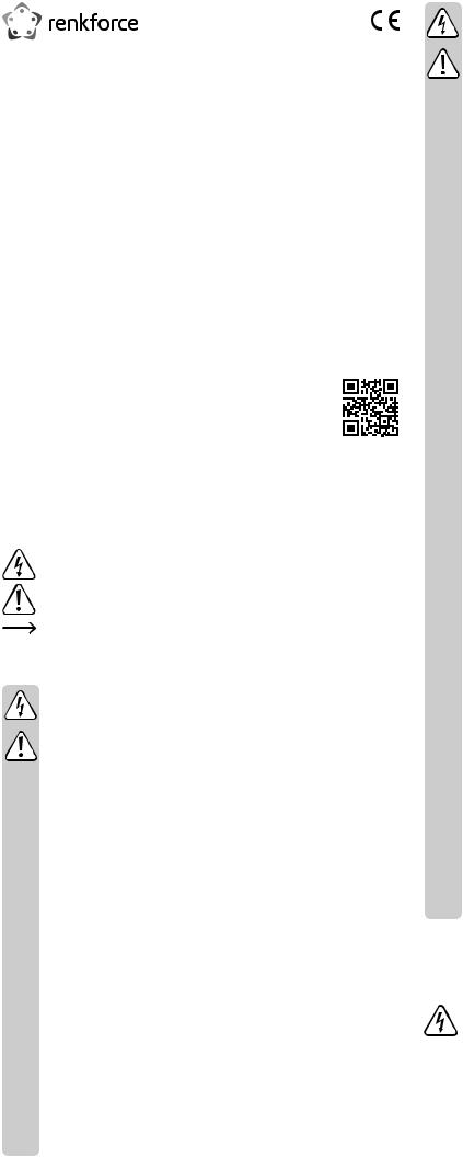 Renkforce 1517030 Operating Instructions