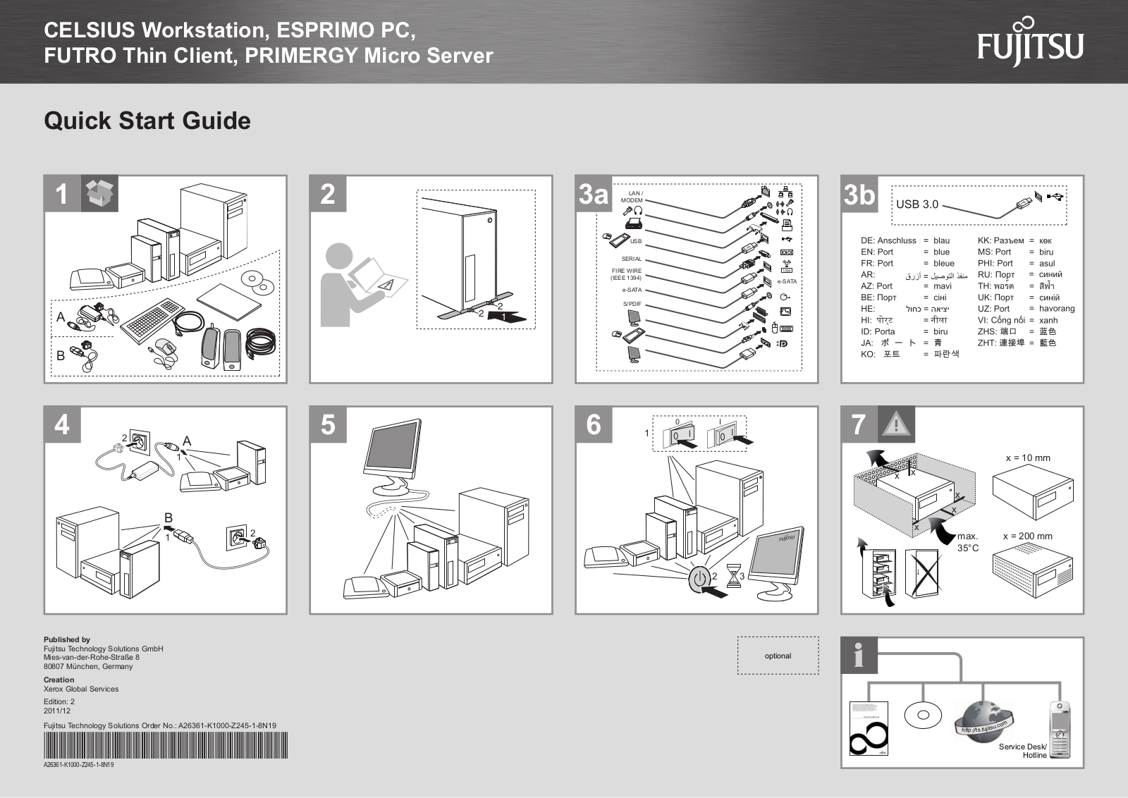 FUJITSU Ja 1603-B32003 User Manual