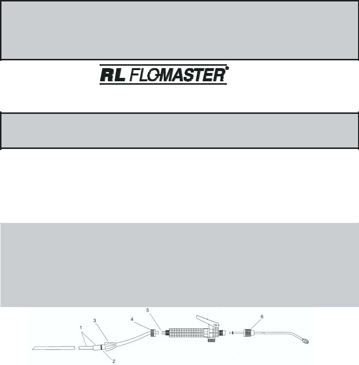 Rl flo-master 2601, 2501, 2602, 2503, 2603HD Manual