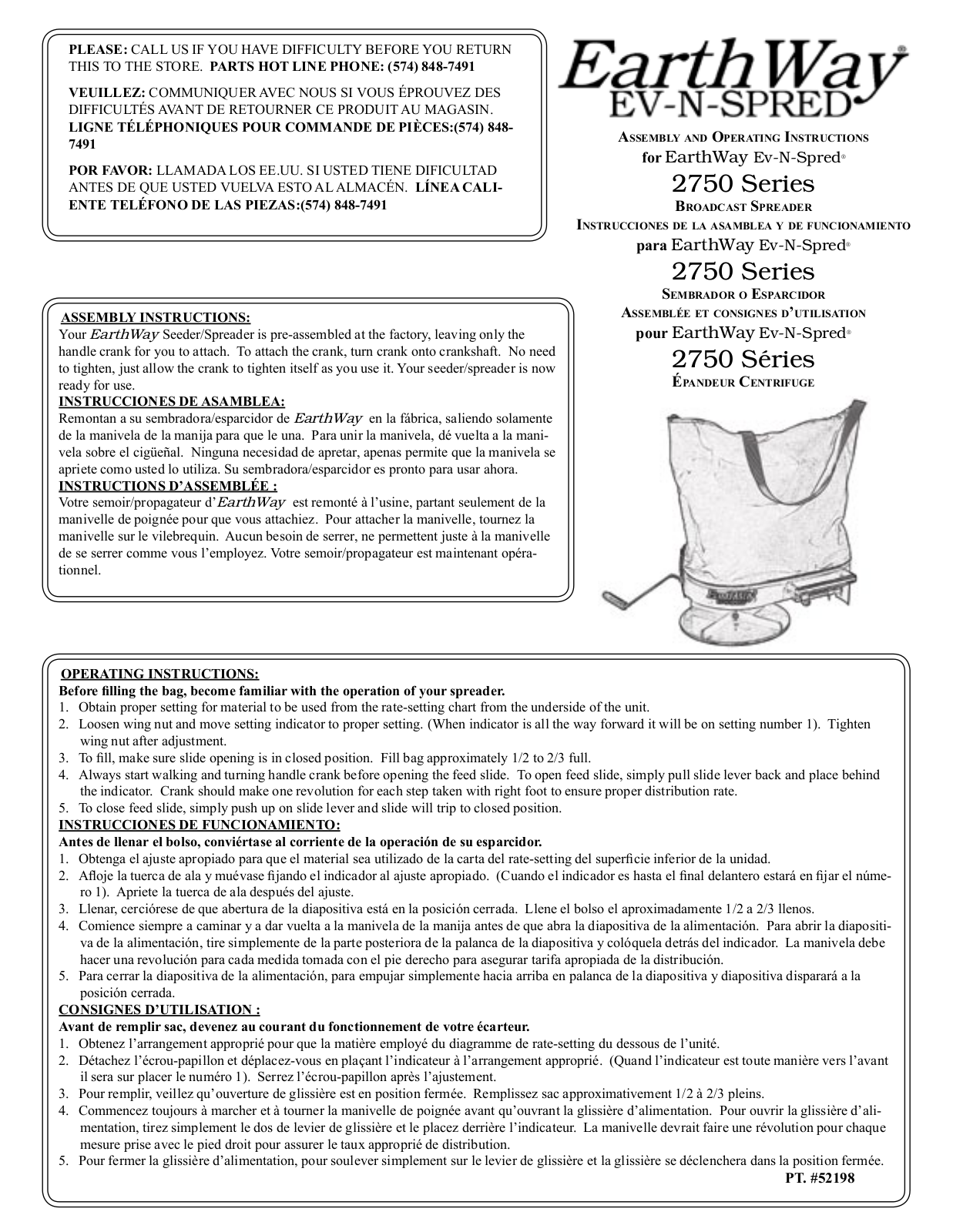 Earthway 2750 Series User Manual