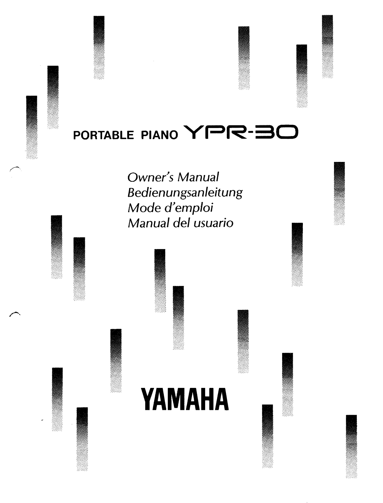 Yamaha YPR30 Owner's Manual