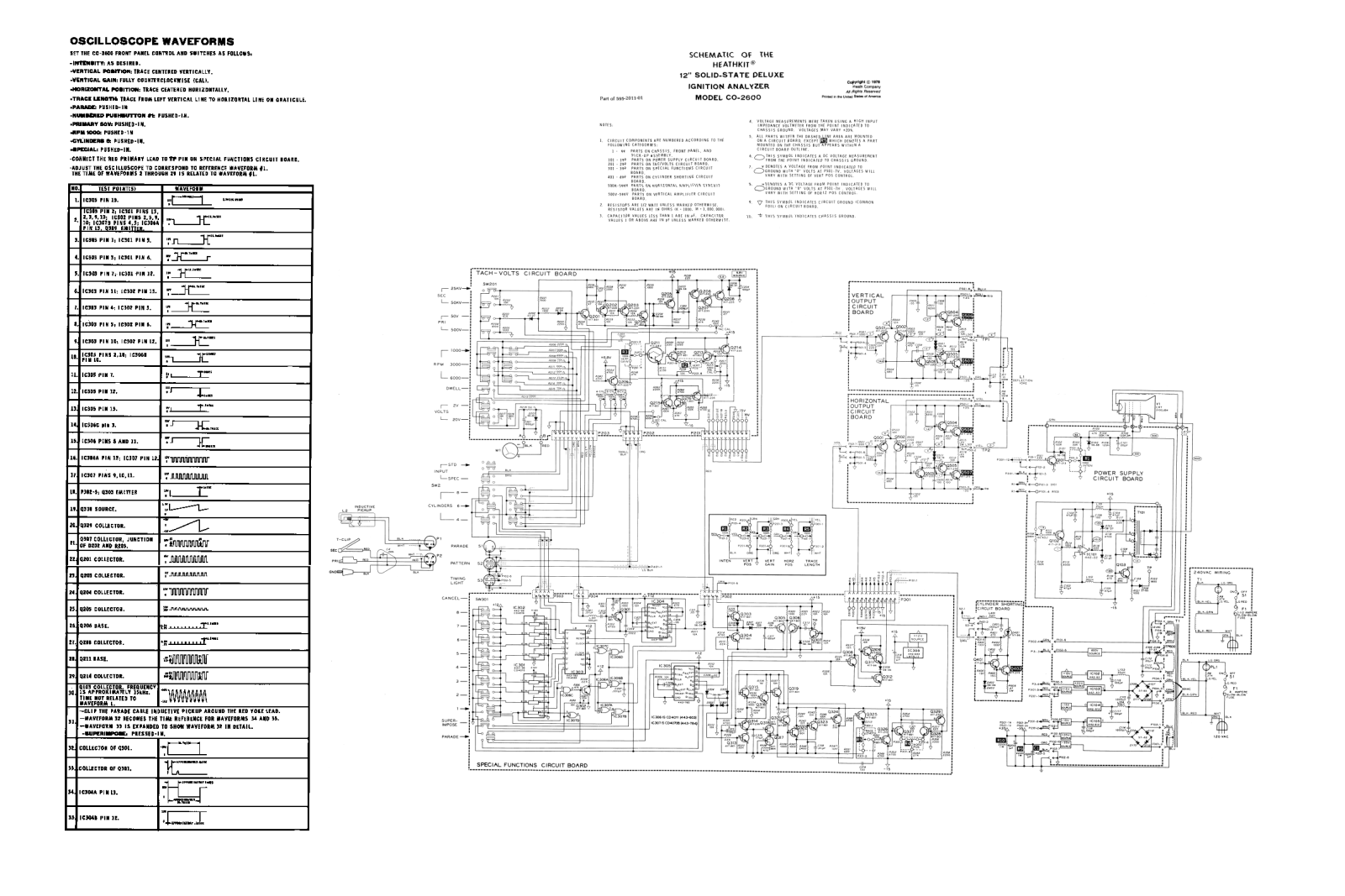 Heath Company C0-2600 Schematic