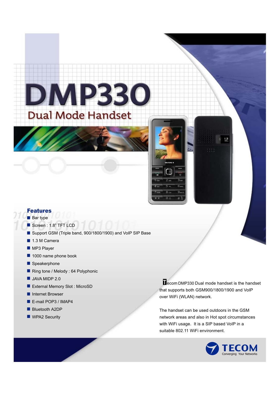 Tecom DMP330 User Manual